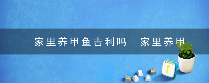 家里养甲鱼吉利吗 家里养甲鱼吉不吉利